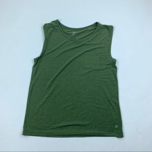 GAP Fit Sleevless Fitness Shirt Men’s Green Small